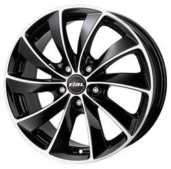Rial RIAL LUGANO 7.5X16 5/110 ET38 d65.1 /diamond-black front polished/ OPEL [LU75638O13-1] | ������� LU75638O131