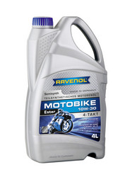 ������ �������� ����� Ravenol Motobike 4-T Ester 10W-30 (4�) new ����������������� | ������� 4014835731097